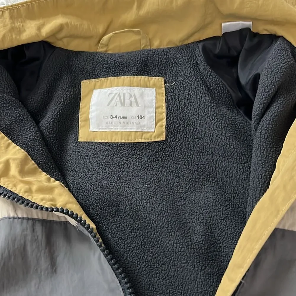Zara fleece lined windbreaker matching set